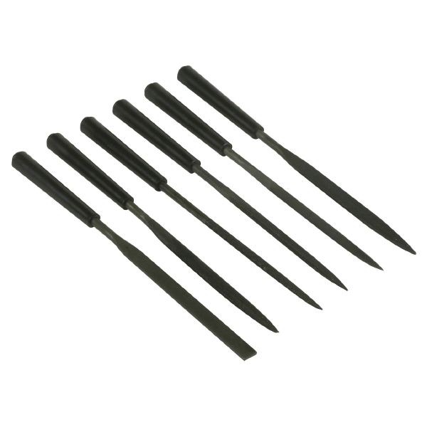 6 Pcs Needle File Set For Shaping & Finishing Metal