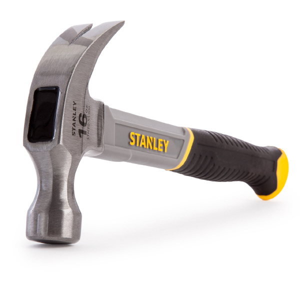 Stanley Claw Hammer with Fibreglass Bi-Material Grip Shaft 16oz