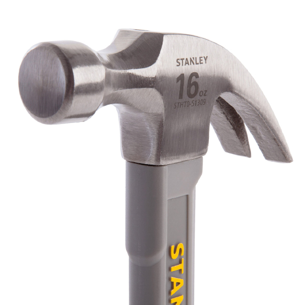 Stanley Claw Hammer with Fibreglass Bi-Material Grip Shaft 16oz