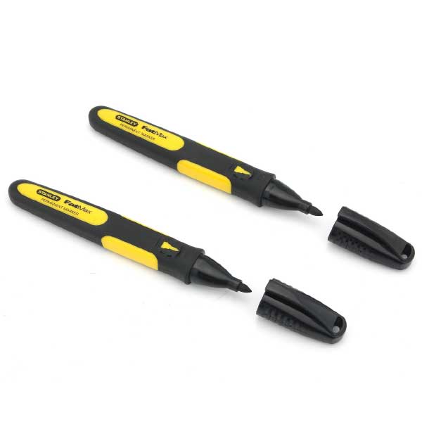 Stanley Black FatMax Permanent Markers Fine Tip Pack of 2