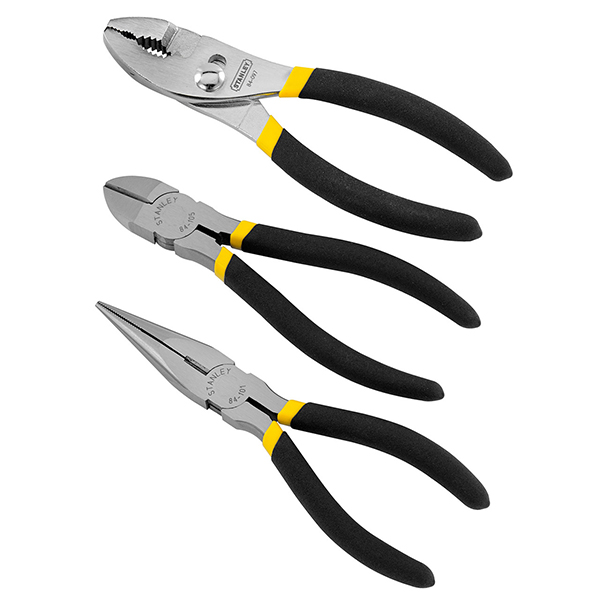 Stanley Rust-Resistant Finish Steel Plier Set (3 Piece)