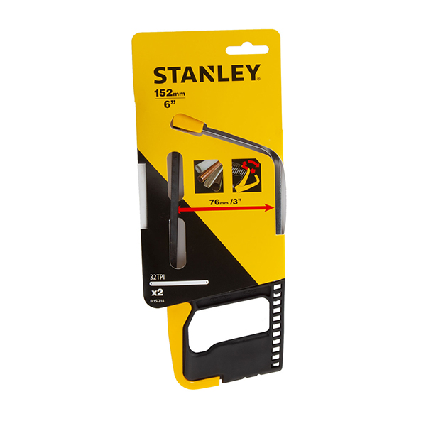 Stanley Junior Lightweight and Strong Hacksaw with 2 Blades