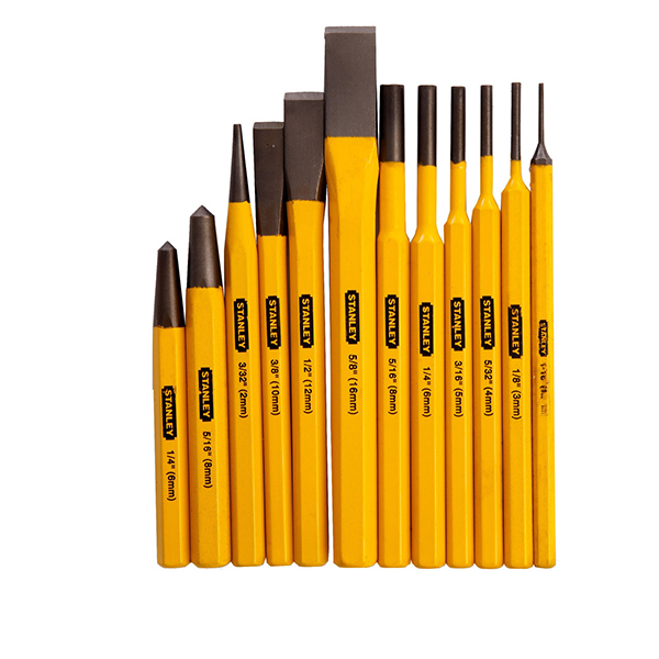 Stanley Quenched and Tempered 12 Piece Punch & Chisel Set