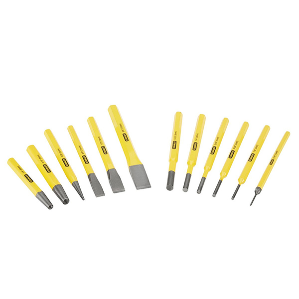 Stanley Quenched and Tempered 12 Piece Punch & Chisel Set