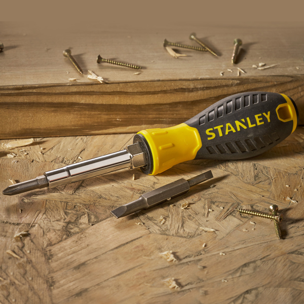 Stanley Slip Resistant Rubber Grip Screwdriver Hex Drive/Slotted/Phillips 