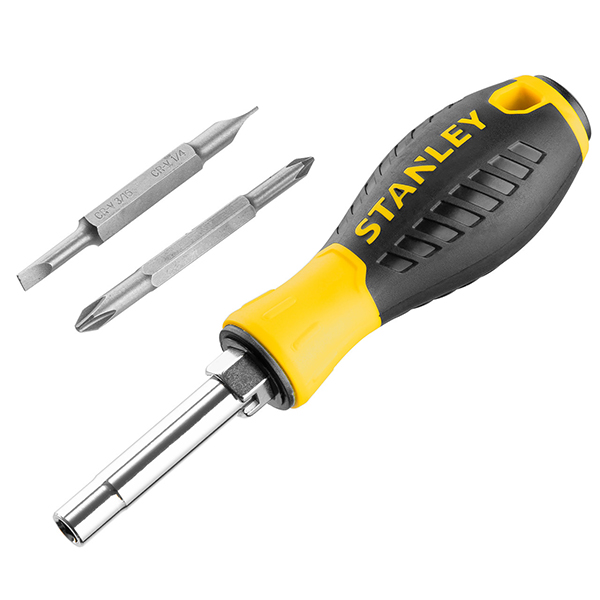 Stanley Slip Resistant Rubber Grip Screwdriver Hex Drive/Slotted/Phillips 