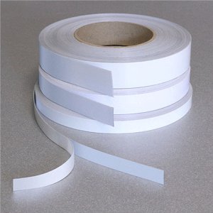 Steel Tape with Self Adhesive Backing White Faced