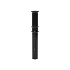 Heavy-Duty Street Safety Black Pedestrian Bollard