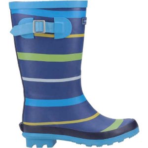  Stripe Junior Wellington Waterproof Boot