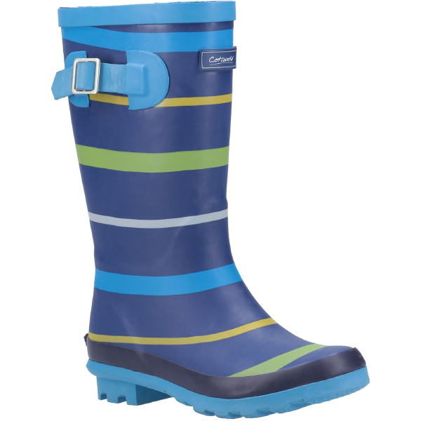  Stripe Junior Wellington Waterproof Boot