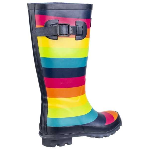 Stylish Rainbow Printed Junior Wellington Boots