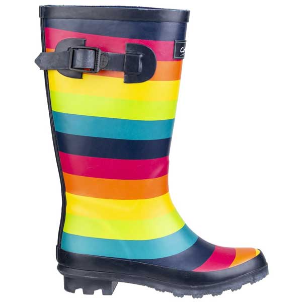 Stylish Rainbow Printed Junior Wellington Boots