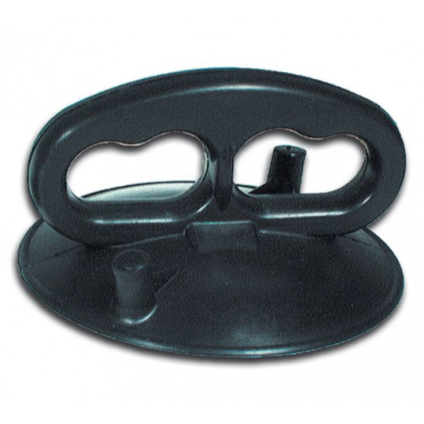 All-Rubber with Two Finger Holes Suction Lifter- Black