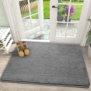 Super Absorbent Doormats Dirt Trapper Non Slip Machine Washable For Front Door Indoor, Outdoor