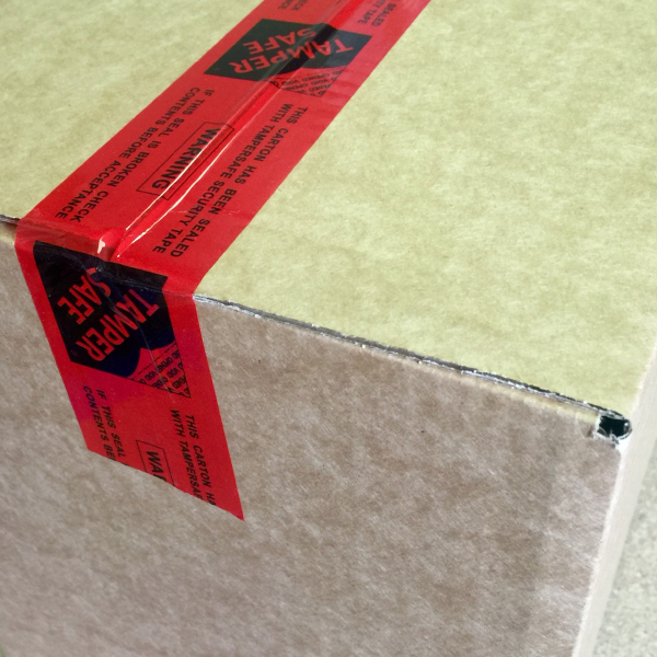 Tamper Proof Tampersafe / Evident Security Parcel Tape Printed