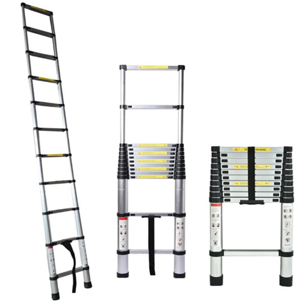 Telescopic Loft Ladder Stainless Steel Portable Extendable Extension Step Attic Ladders