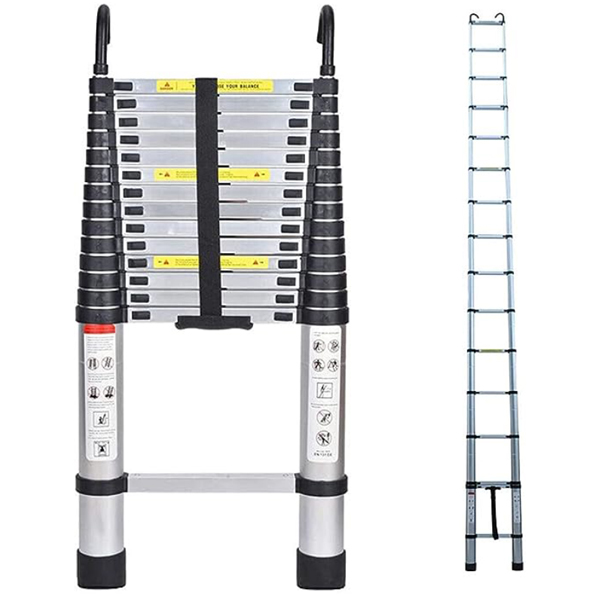 Telescopic Loft Ladder Stainless Steel Portable Extendable Extension Step Attic Ladders