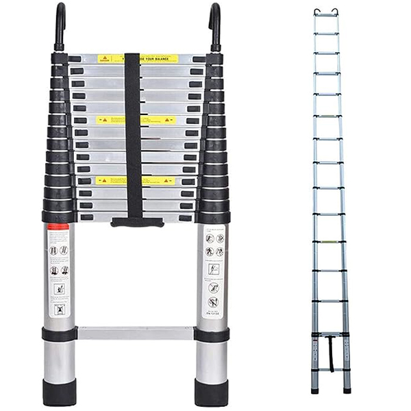 Telescopic Loft Ladder Steps Multi-Purpose Aluminum Extendable Straight Ladders