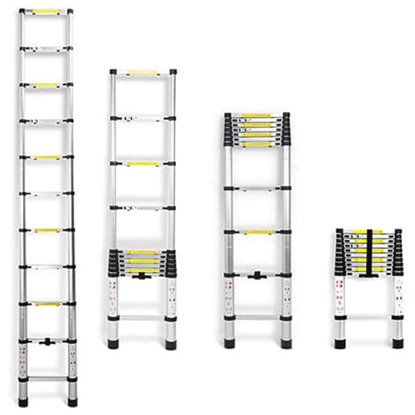 Telescopic Loft Ladder Steps Multi-Purpose Aluminum Extendable Straight Ladders