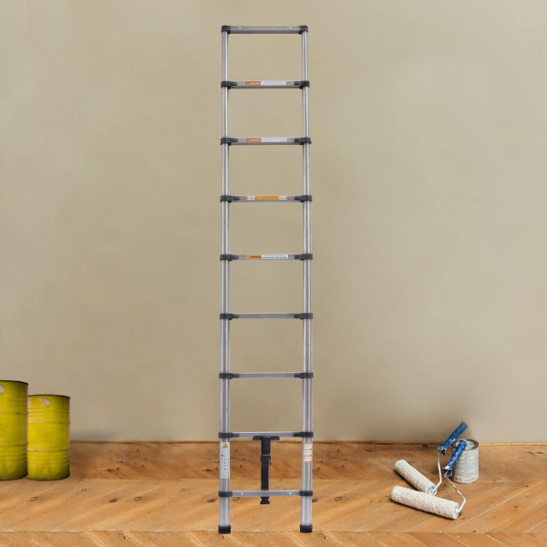 Telescoping Ladder Multi-Purpose Folding Stainless Steel Retraction Extension for Homes