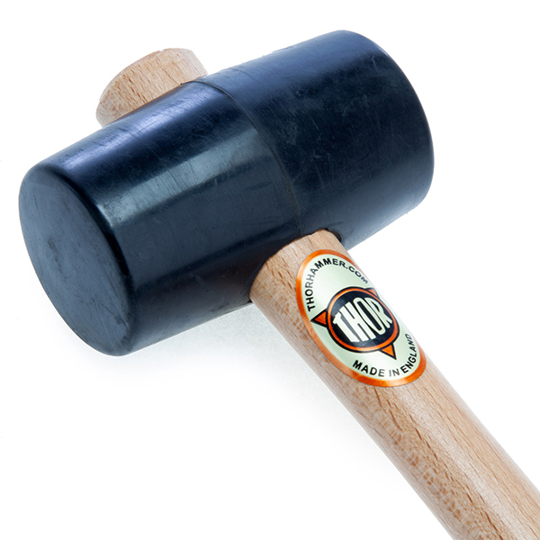 Thor Black Rubber Mallet Perfect for Automotive, Industrial and Camping 310g