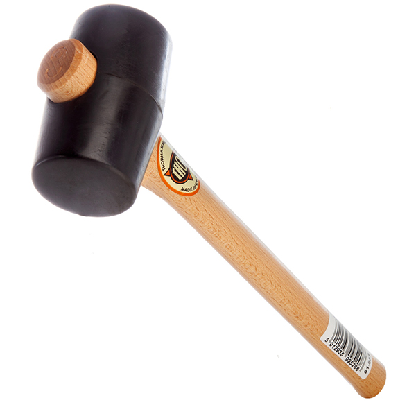 Thor Black Rubber Mallet Perfect for Automotive, Industrial and Camping 310g