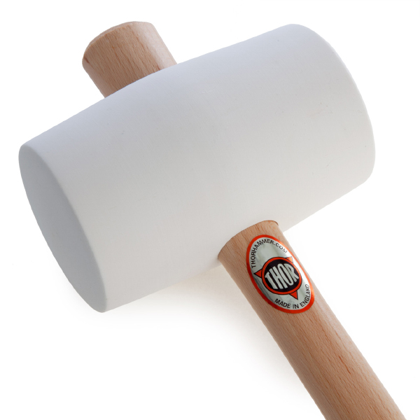 Thor White Rubber Mallet with Firm Blow Hammer 1450g