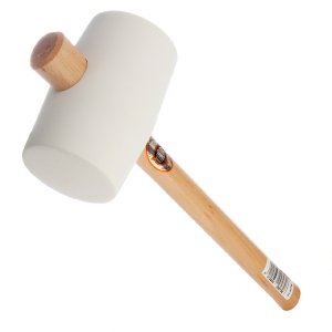 Thor White Rubber Mallet with Firm Blow Hammer 1450g