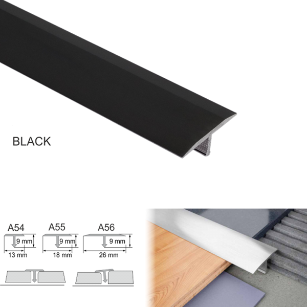 Threshold Trim T Bar Transition Trim For Tiles Anodised Aluminium