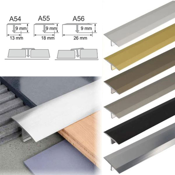 Threshold Trim T Bar Transition Trim For Tiles Anodised Aluminium