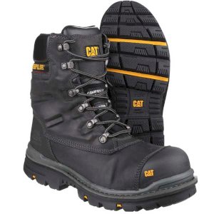 Toe Protection Cat Premier Black Safety Shoes