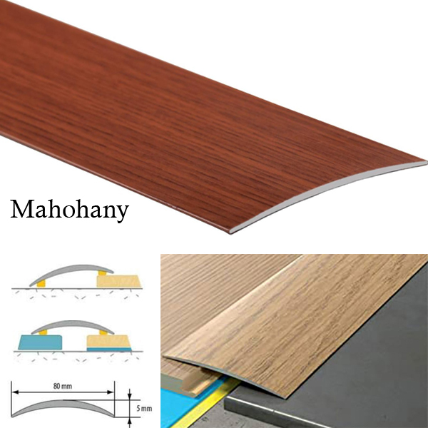 Transition Strip Carpet Cover Door Floor Threshold Self-Adhesive Aluminium Wood Effect