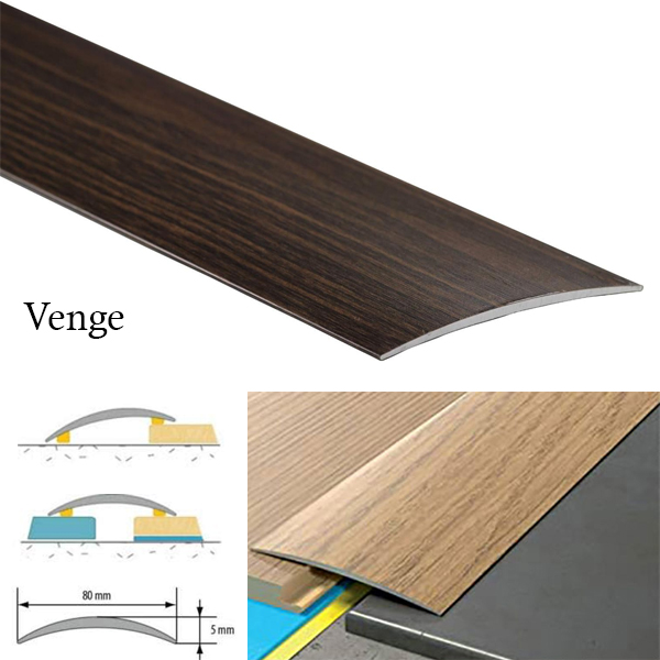 Transition Strip Carpet Cover Door Floor Threshold Self-Adhesive Aluminium Wood Effect