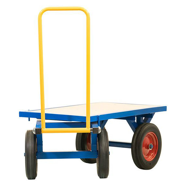 Blue Turntable Platform Truck- Strong Capacity Of 1000kg