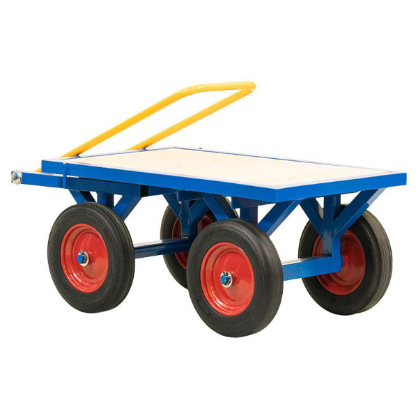 Blue Turntable Platform Truck- Strong Capacity Of 1000kg