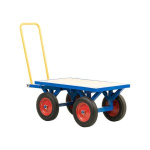 Blue Turntable Platform Truck- Strong Capacity Of 1000kg