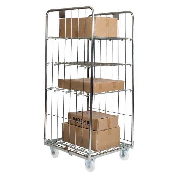 Two Sided Cage Trolley for Heavy Duty Use