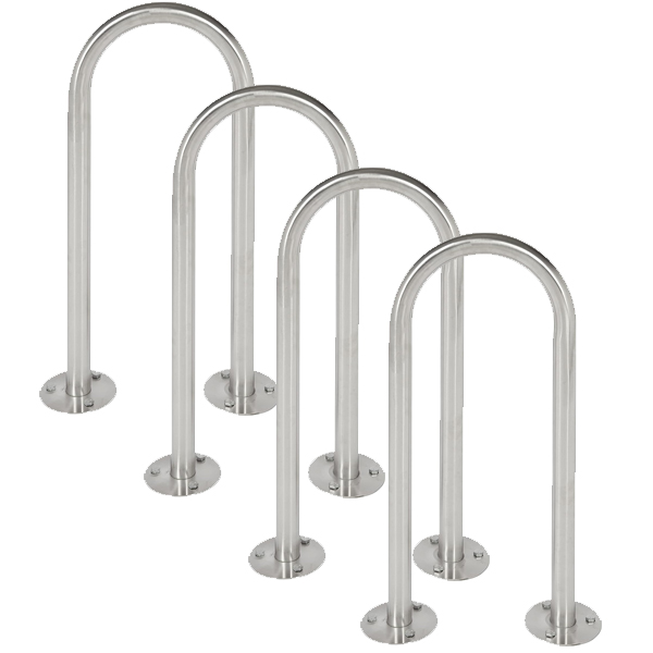 U-Shape Hooped Design Stainless Steel Cycle Stand