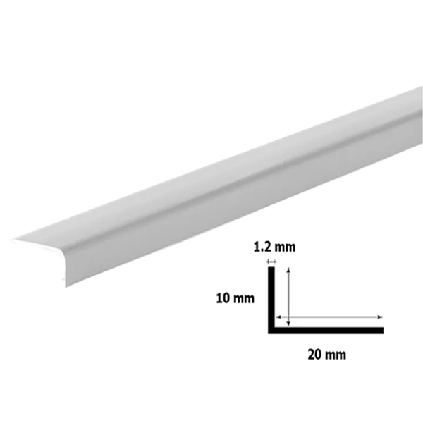 Wall Corner Protector / Unequal Plastic PVC Corner 90 Degree Angle Trim ...