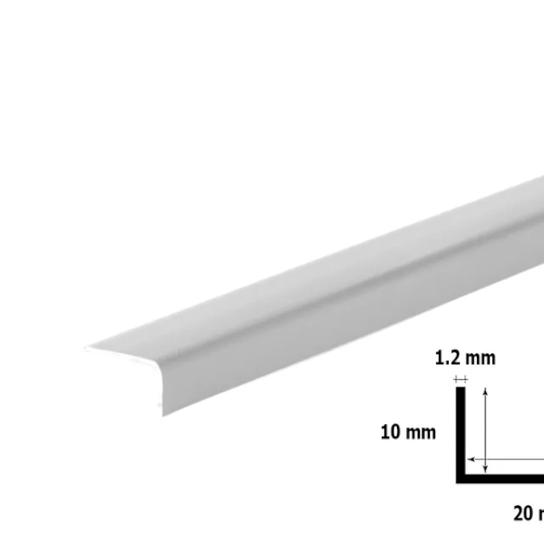 Unequal Plastic PVC Corner 90 Degree Angle Trim 2.5M