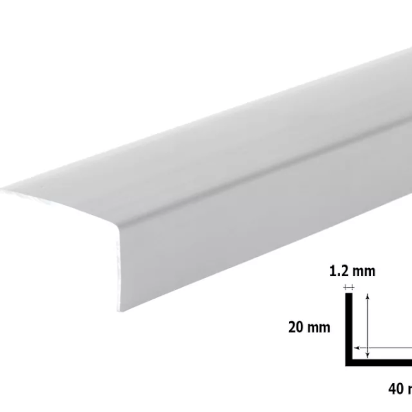 Unequal Plastic PVC Corner 90 Degree Angle Trim 2.5M