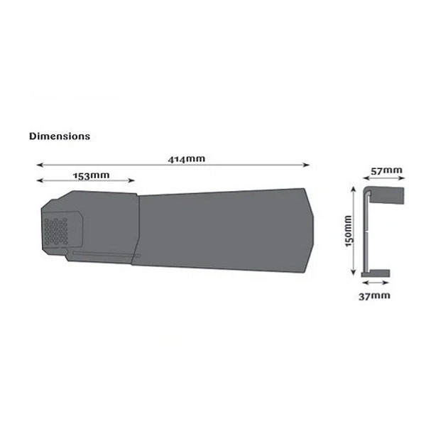 UPVC 414mm Long Dry Verge Units