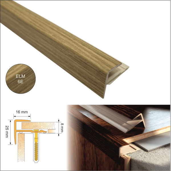 UPVC Push In Stair Nosing for Stair Edges