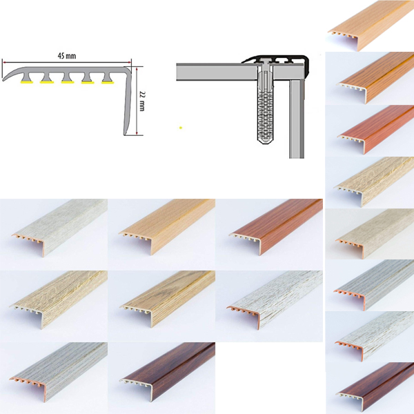 UPVC Stair Nosing Wooden Edge Protection For Wooden Floor