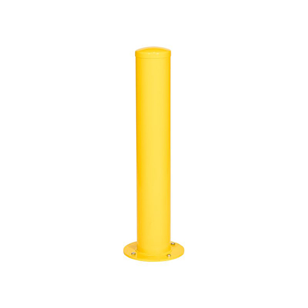 Bolt Down Metal Road Safety Protection Yellow Post