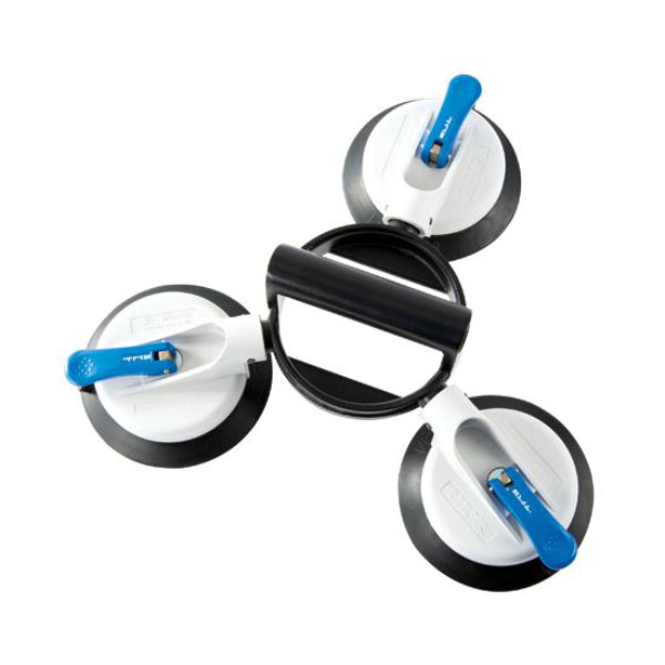 Black / White 3 Cup Swivel Head Suction Lifter