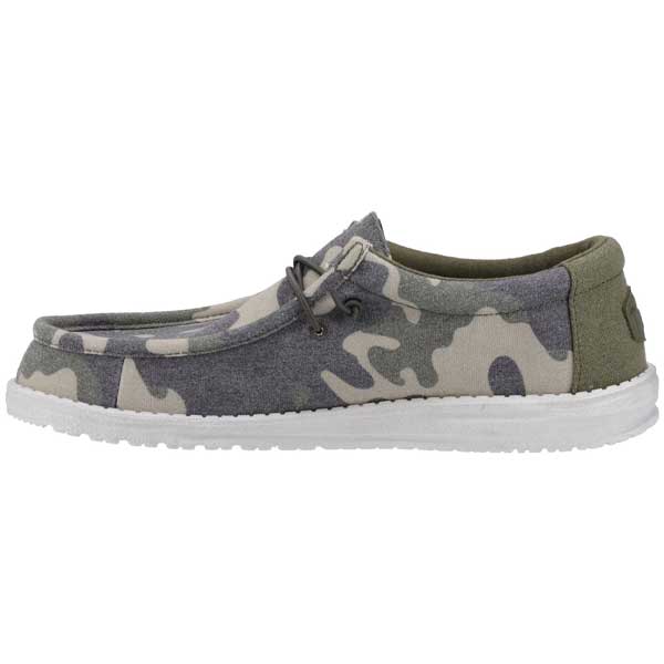 Wally Washed Camouflage Slip-Ons 