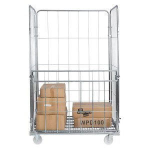 Jumbo 4 Sided- Demountable Warehouse Cage On Wheels