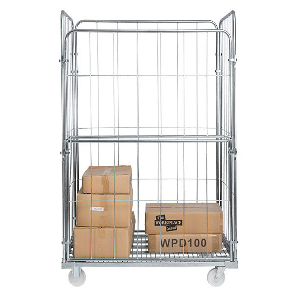 Jumbo 4 Sided- Demountable Warehouse Cage On Wheels