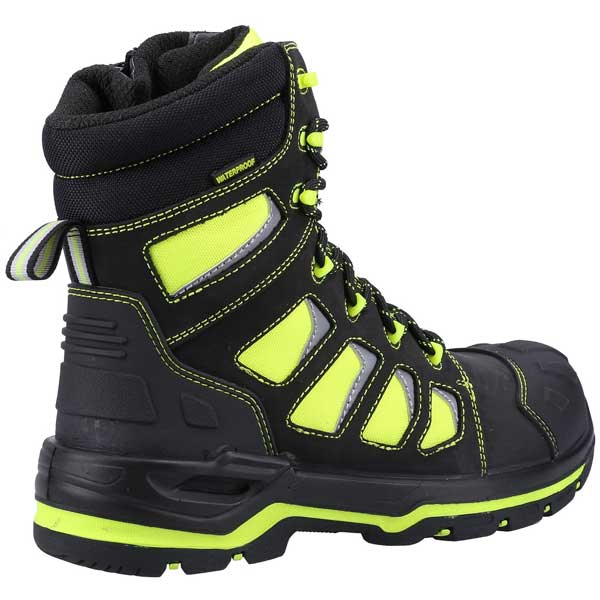 Water Resistant AS972C Beacon S3 Hi-Viz Hi Leg Safety Shoes